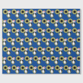 Baby Penguin mit Tuba Wrapping Paper Geschenkpapier (Flach)