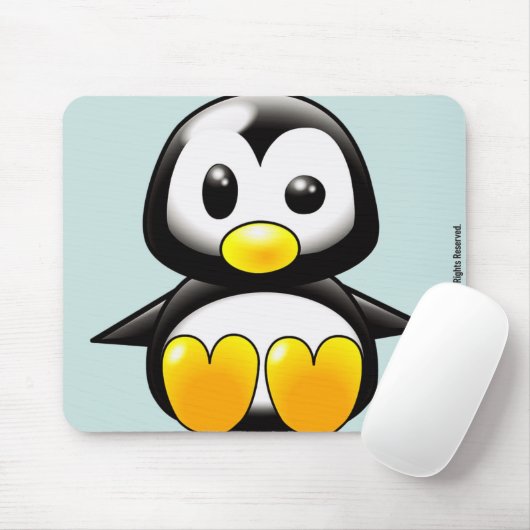 Baby Penguin Mousepad (Mit Mouse)