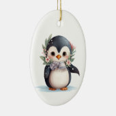 Baby Penguin Ornament - Niedlicher Winterurlaub (Rechts)