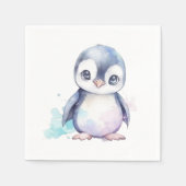 Baby Penguin Paper Napkin Serviette (Vorderseite)