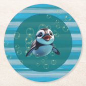 Baby Penguin Paper Untersetzer (Vorderseite)
