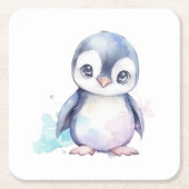 Baby Penguin Paper Untersetzer (Vorderseite)