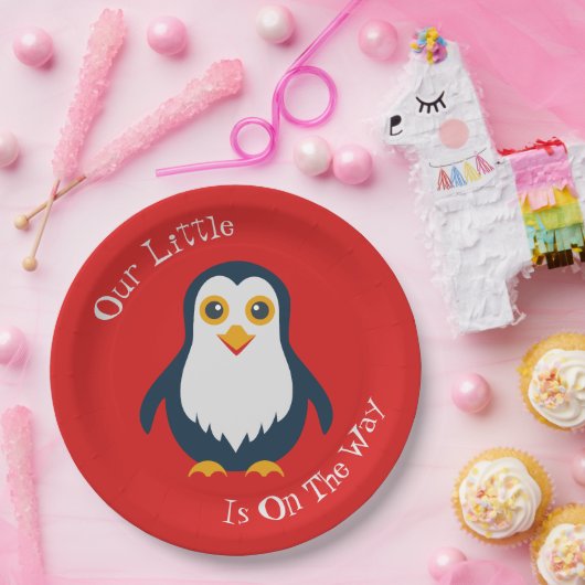 Baby Penguin Pappteller (Party)