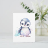Baby Penguin Postcard Postkarte (Stehend Vorderseite)