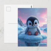Baby Penguin Postkarte (Vorne/Hinten)