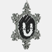 Baby Penguin Snowflake Ornament (Links)