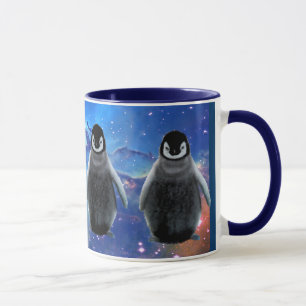 BABY-PENGUIN u. STERNE Tier-Anhänger-Kaffee-Tasse Tasse