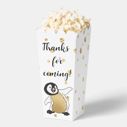 Baby Penguin und Mama Babydusche Geschenkschachtel (Geplatzt)