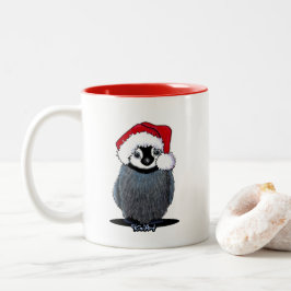 Baby Penguin Weihnachts-Tasse Zweifarbige Tasse