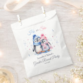 Baby Penguin Winter Gender-Offenlegung Er oder sie Geschenktütchen (Ausgeschnitten)