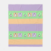 Baby Penguins Fleecedecke (Vorderseite)