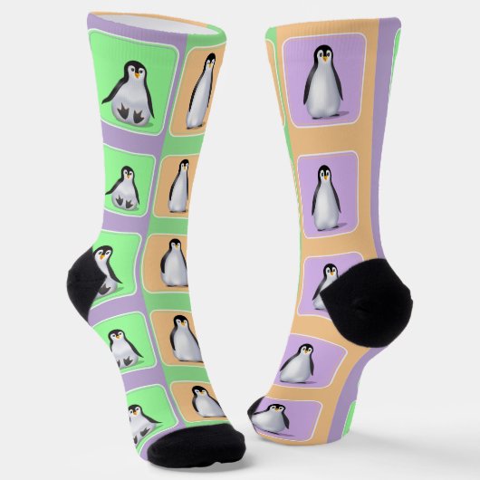 Baby Penguins Socken (Gewinkelt)