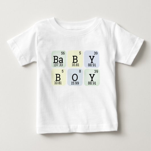 Baby Periodic Table Science Chemistry Teacher Boy Baby T-shirt (Vorderseite)