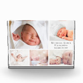 Baby Personalisiert Collage Fotoblock (Vorderseite)