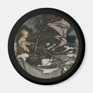 Baby Peter Pan auf der linken Seite Magnet