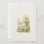 Baby Peter Rabbit Garden Baby Dusche Einladung (Rückseite)