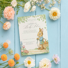 Baby Peter Rabbit Garden Baby Dusche Einladung