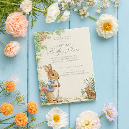Baby Peter Rabbit Garden Baby Dusche Einladung