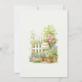 Baby Peter Rabbit Garden Geburtstag Einladung (Rückseite)