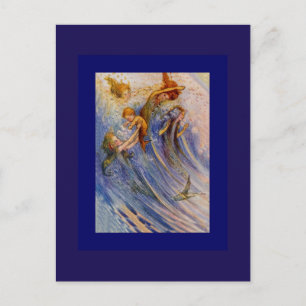 Baby Peter und die Mermaids Postkarte
