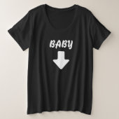 Baby, Pfeil runter Dusche Frauen T - Shirt für Mut (Design vorne)