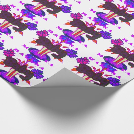 Baby Pflanze Hakuna Matata Geschenke. Geschenkpapier (Ecke)