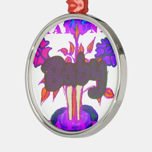 Baby Pflanze Hakuna Matata gifts.png Ornament Aus Metall (Links)