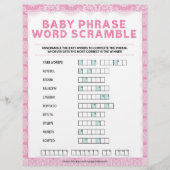 Baby Phrase Scramble [Luxury Lace [Pink] Briefbogen (Vorderseite)