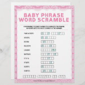 Baby Phrase Scramble [Luxury Lace [Pink] Briefbogen (Vorne/Hinten)