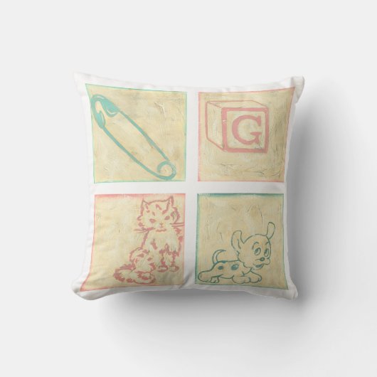 Baby Picture Blocks von Chariklia Zarris Kissen (Vorderseite)