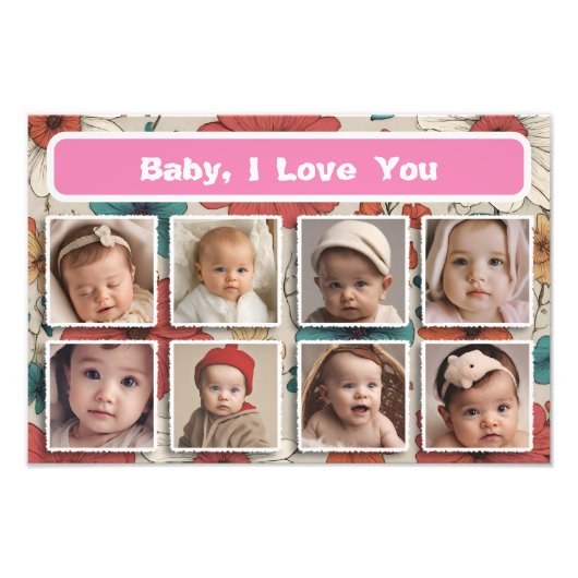 Baby Picture Frame, Foto Collage Keepake (Vorne)
