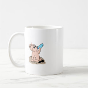 Baby Pig Cartoon Design Coffee Tasse