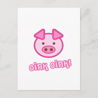 Baby Pig Cartoon Postkarte