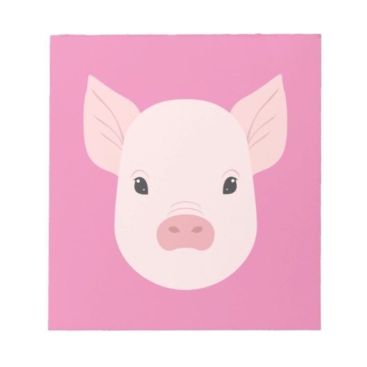 Baby Pig Face Notizblock (Vorderseite)