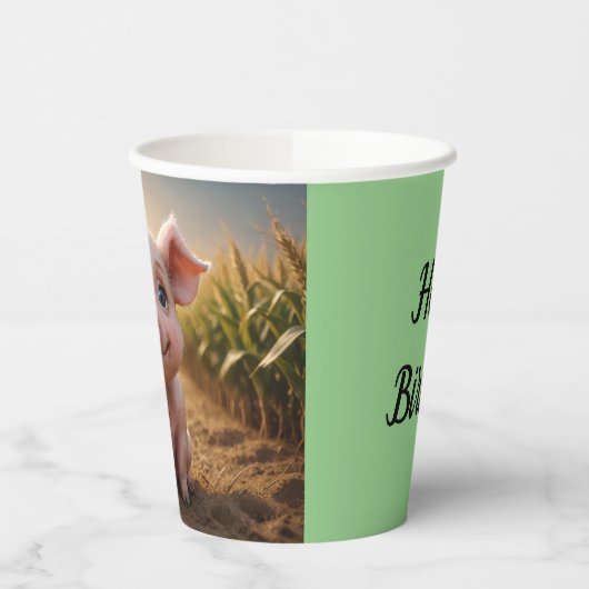 Baby Pig Pappbecher (Links)