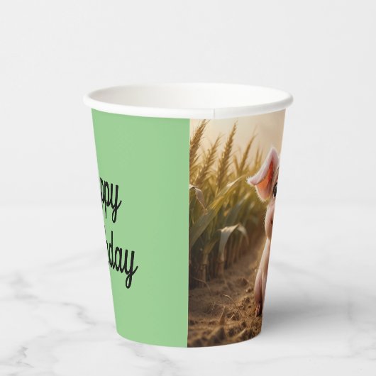 Baby Pig Pappbecher (Rechts)