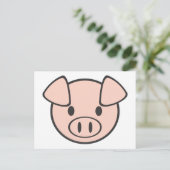 Baby Pig Postkarte (Stehend Vorderseite)
