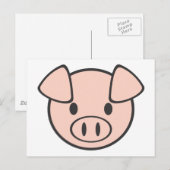 Baby Pig Postkarte (Vorne/Hinten)