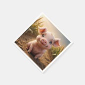 Baby Pig Serviette (Ecke)