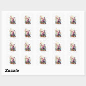 Baby Pig Square Sticker (Blatt)
