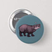 Baby Pigmy Hippo Button (Vorne & Hinten)