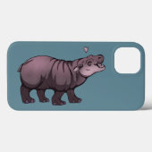 Baby Pigmy Hippo Case-Mate iPhone Hülle (Rückseite (Horizontal))