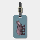 Baby Pigmy Hippo Gepäckanhänger (Vorderseite vertikal)