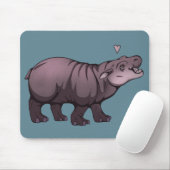Baby Pigmy Hippo Mousepad (Mit Mouse)