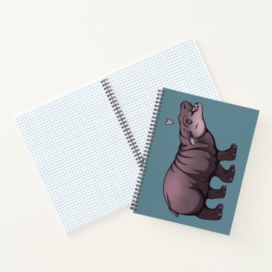 Baby Pigmy Hippo Notizblock (Innenseite)