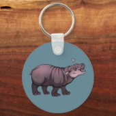 Baby Pigmy Hippo Schlüsselanhänger (Vorderseite)