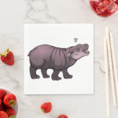 Baby Pigmy Hippo Serviette (Beispiel)