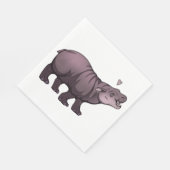 Baby Pigmy Hippo Serviette (Ecke)