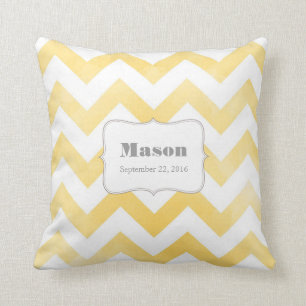 Baby Pillow - gelb Zickzack Muster Kissen