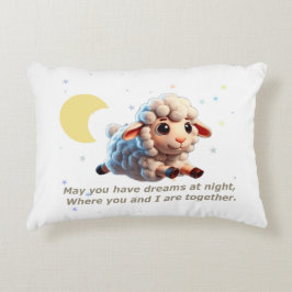 Baby Pillow with cute sheep and lullaby Dekokissen